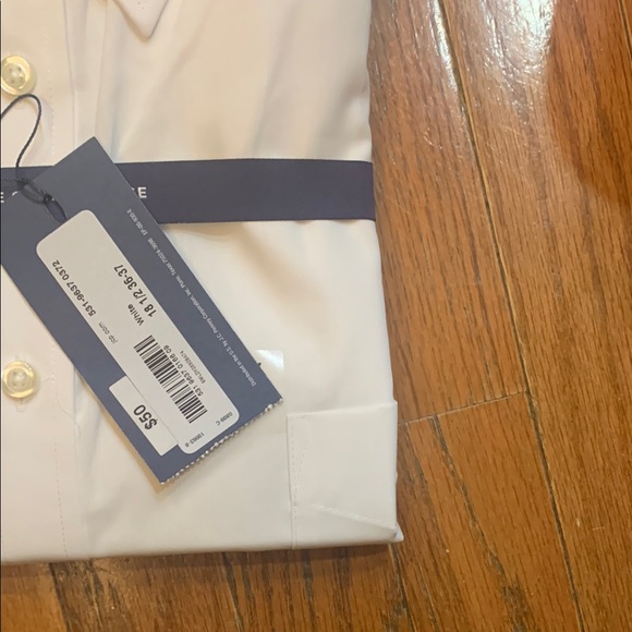 Stafford White Dress Shirt Classic Cotton Blend - Picture 5 of 6